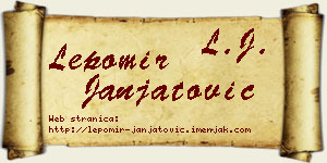Lepomir Janjatović vizit kartica